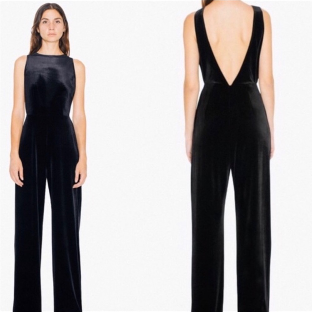 Brand New American apparel velvet jumpsuit